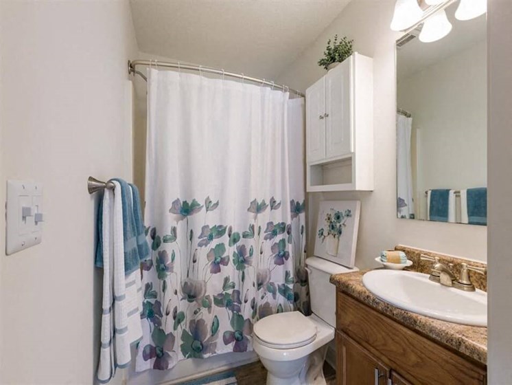 Bathroom at The Park apartments for rent